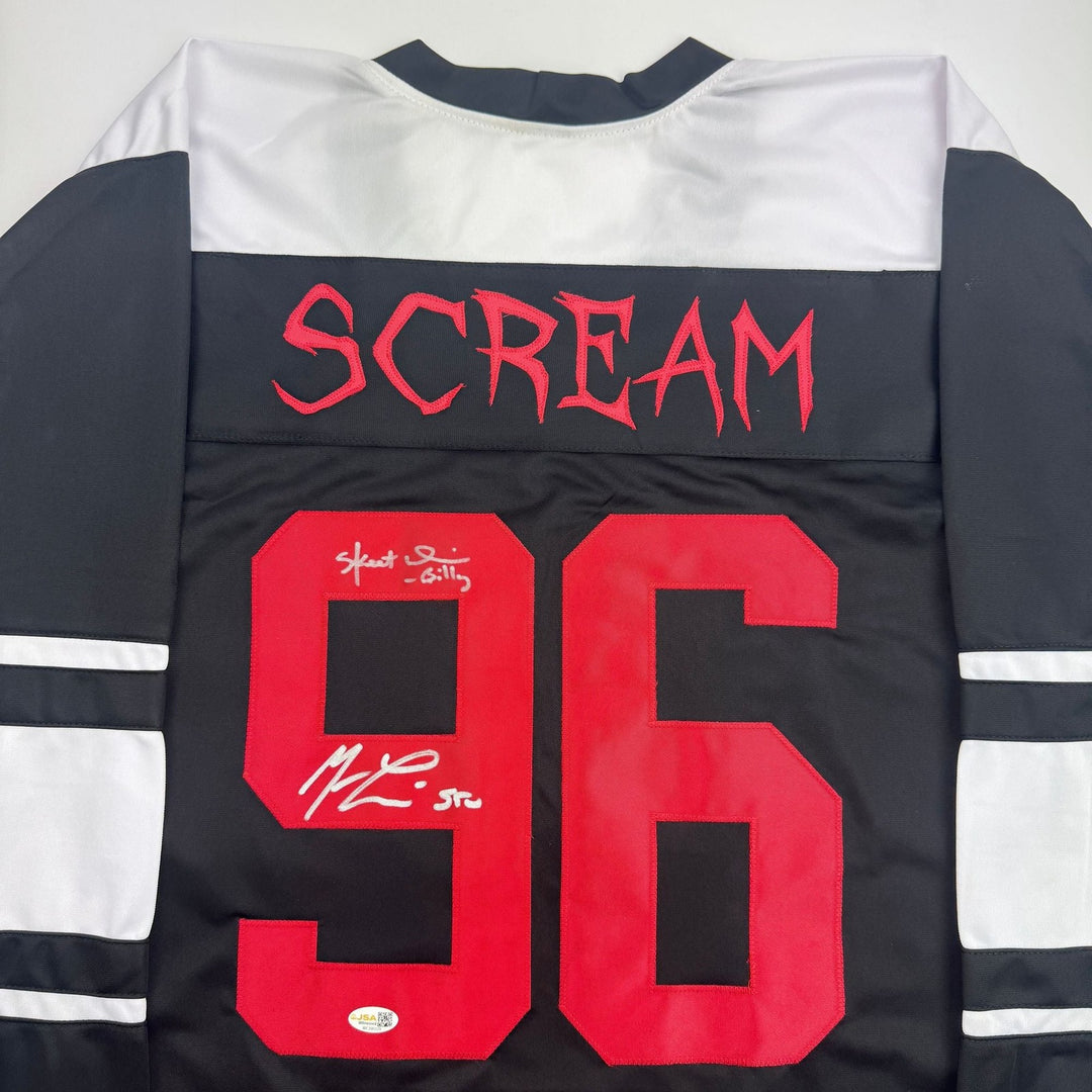 Autographed/Signed Skeet Ulrich & Matthew Lillard Dual Scream Jersey JSA COA
