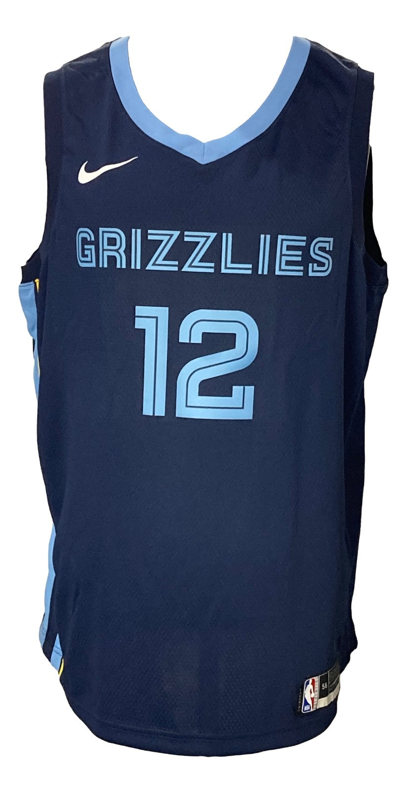 Ja Morant Signed Memphis Grizzlies Navy Blue Nike Swingman 2XL Jersey BAS