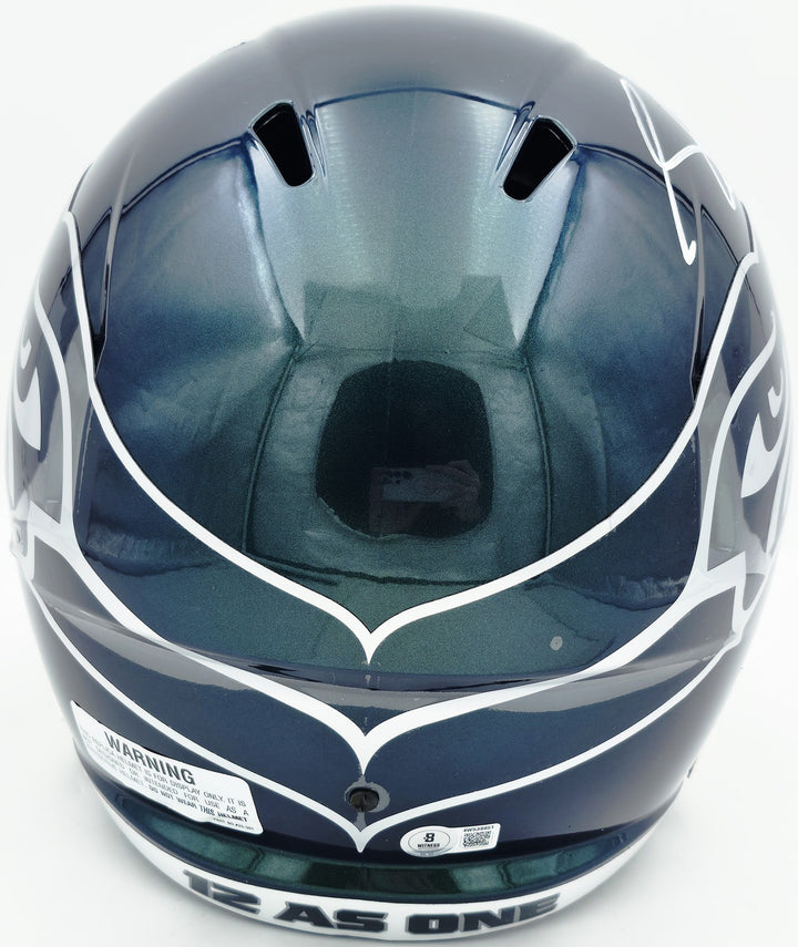 Sam Darnold Auto Seahawks Green Rivalries Full Size Speed Replica Helmet Beckett