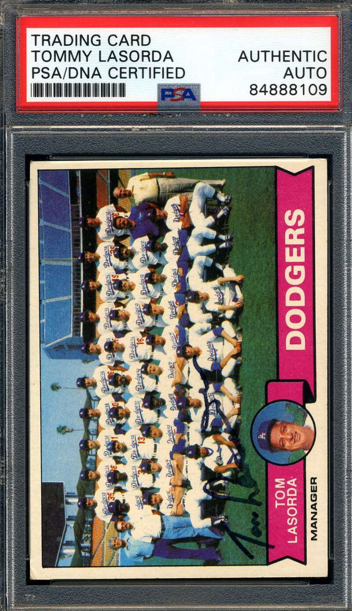 Tommy Lasorda PSA DNA Signed 1979 Topps Autograph