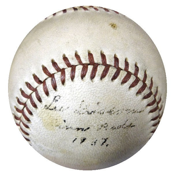 Lee Grissom Signed Hutch Baseball Reds "Cinci Reds 1937" PSA/DNA #X23708