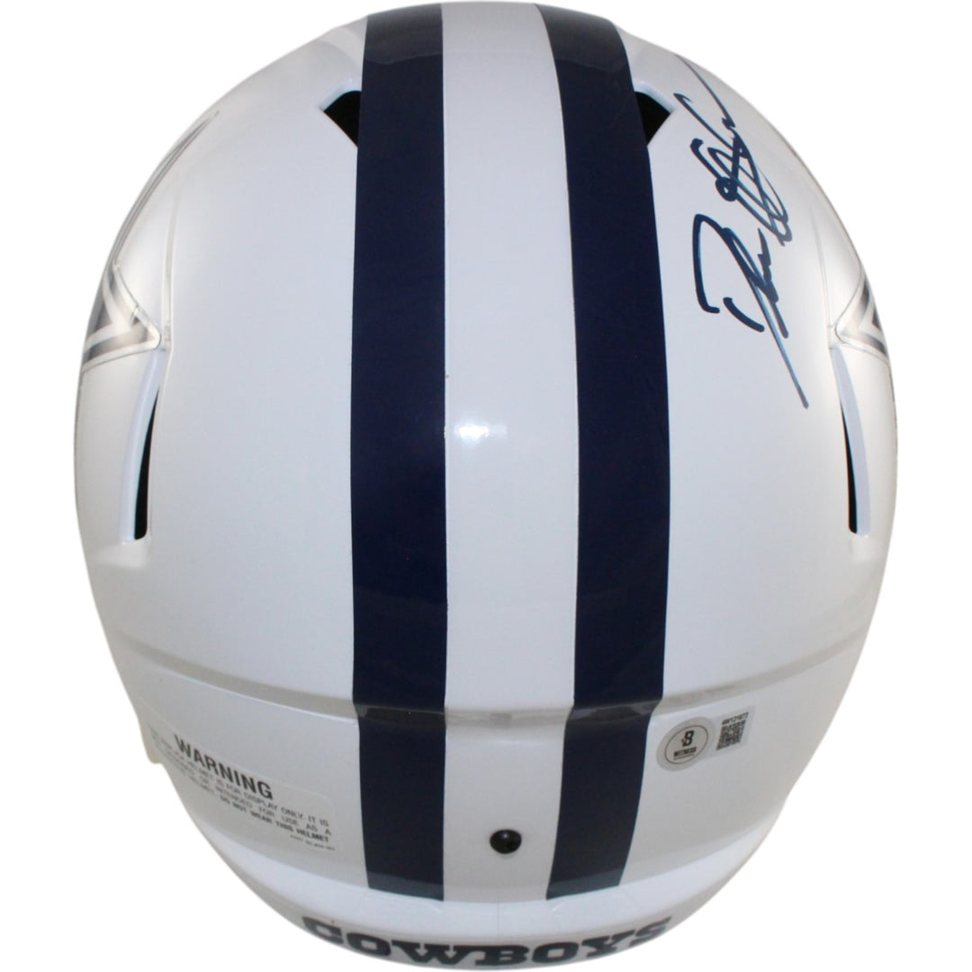 Deion Sanders Autographed Dallas Cowboys F/S 22 Alt Helmet Beckett Witness 55195