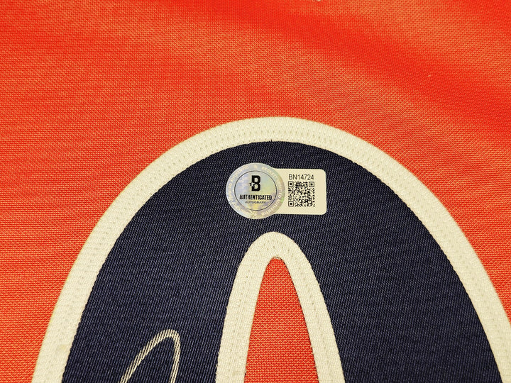 Warriors Stephen Curry Auto Orange Mitchell Ness Rookie Jersey 44 "Bible Verse"