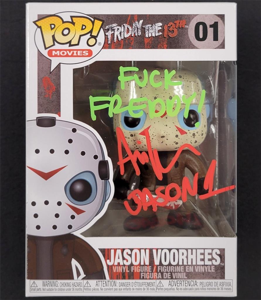 Ari Lehman signed "F*ck Freddy!" Friday 13th Funko Pop autograph Beckett BAS