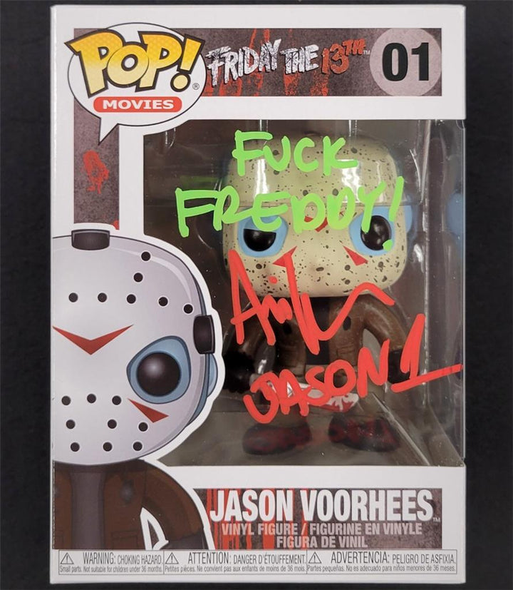 Ari Lehman signed "F*ck Freddy!" Friday 13th Funko Pop autograph Beckett BAS