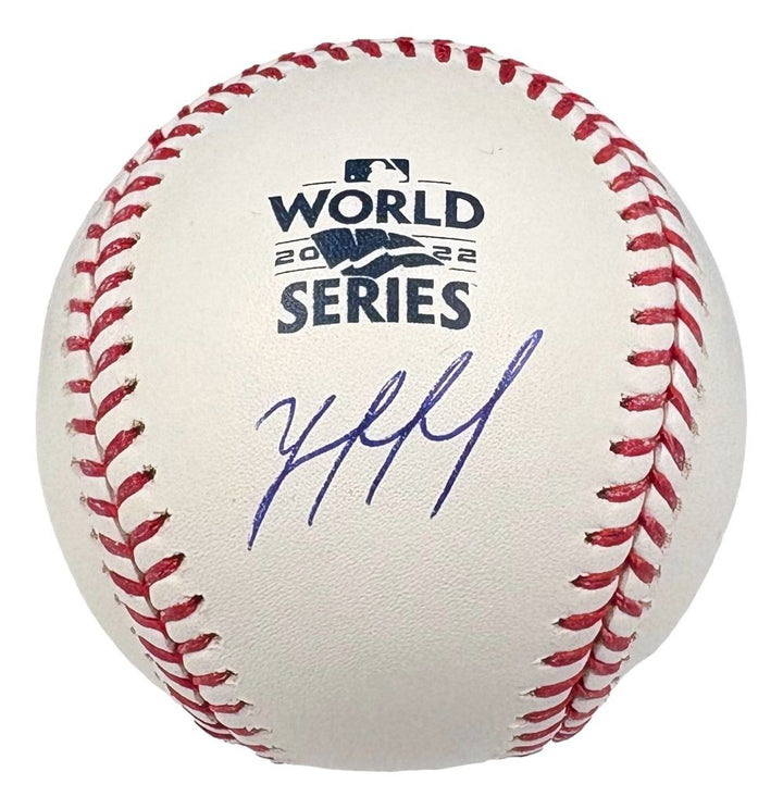 Yordan Alvarez Houston Astros Signed 2022 World Series Baseball BAS