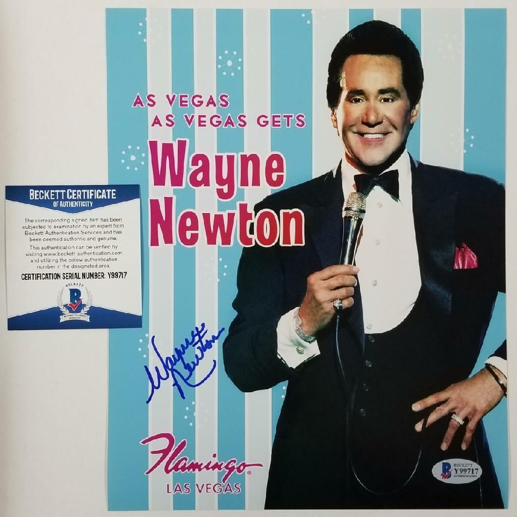 Wayne Newton signed 8x10 Photo #7 Las Vegas Actor Singer Autograph ~ BAS COA