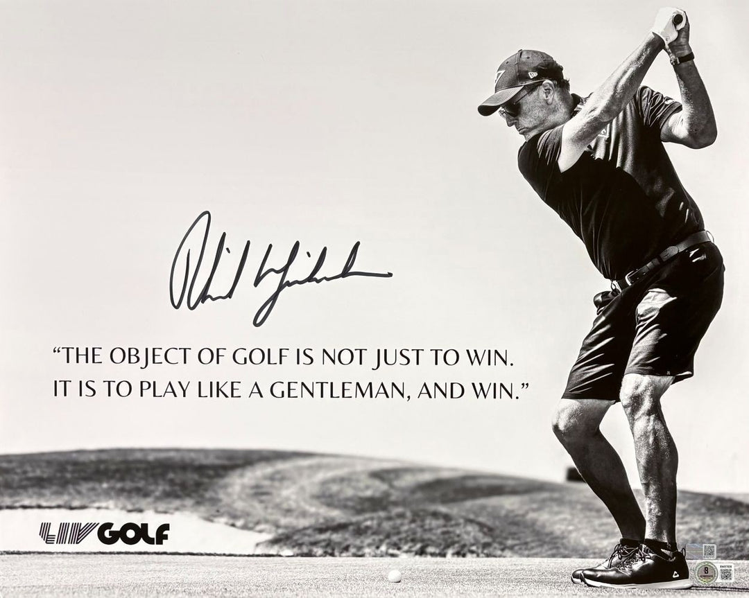 Phil Mickelson Signed 16x20 LIV Golf Photo BAS