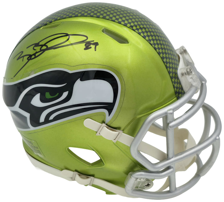 Brian Blades Signed Seattle Seahawks Flash Green Speed Mini Helmet MCS Holo
