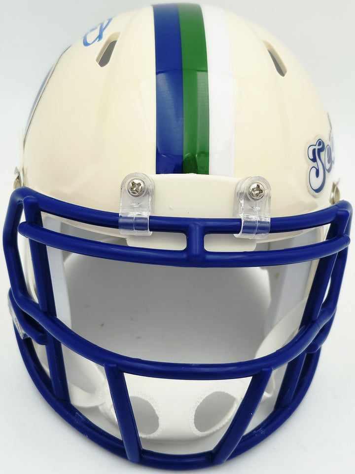 Earl Thomas III Signed Seahawks Cream Retro Speed Mini Helmet Beckett Witness