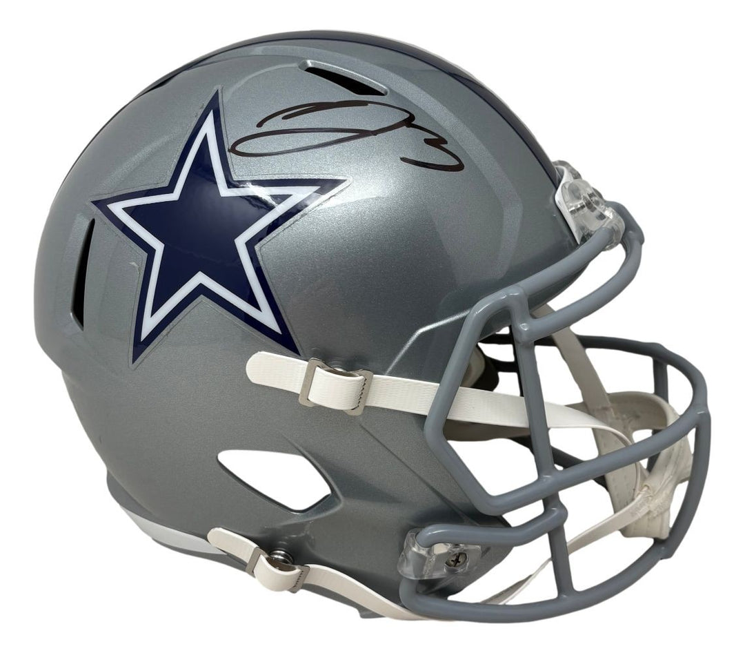 George Pickens Signed Dallas Cowboys Full Size Replica Speed Helmet JSA QR