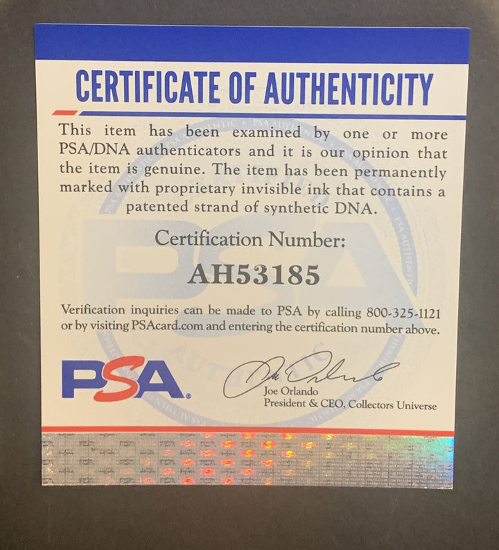 Chipper Jones Signed National League NL Baseball Vintage Auto Braves Hof Psa Coa