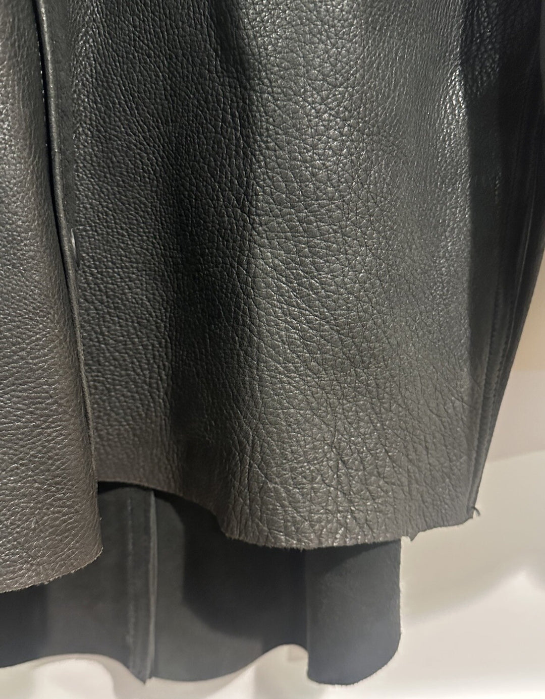 Vintage Branded Garments Black Leather Jacket Button Usa New W/out Tag Sz M 44