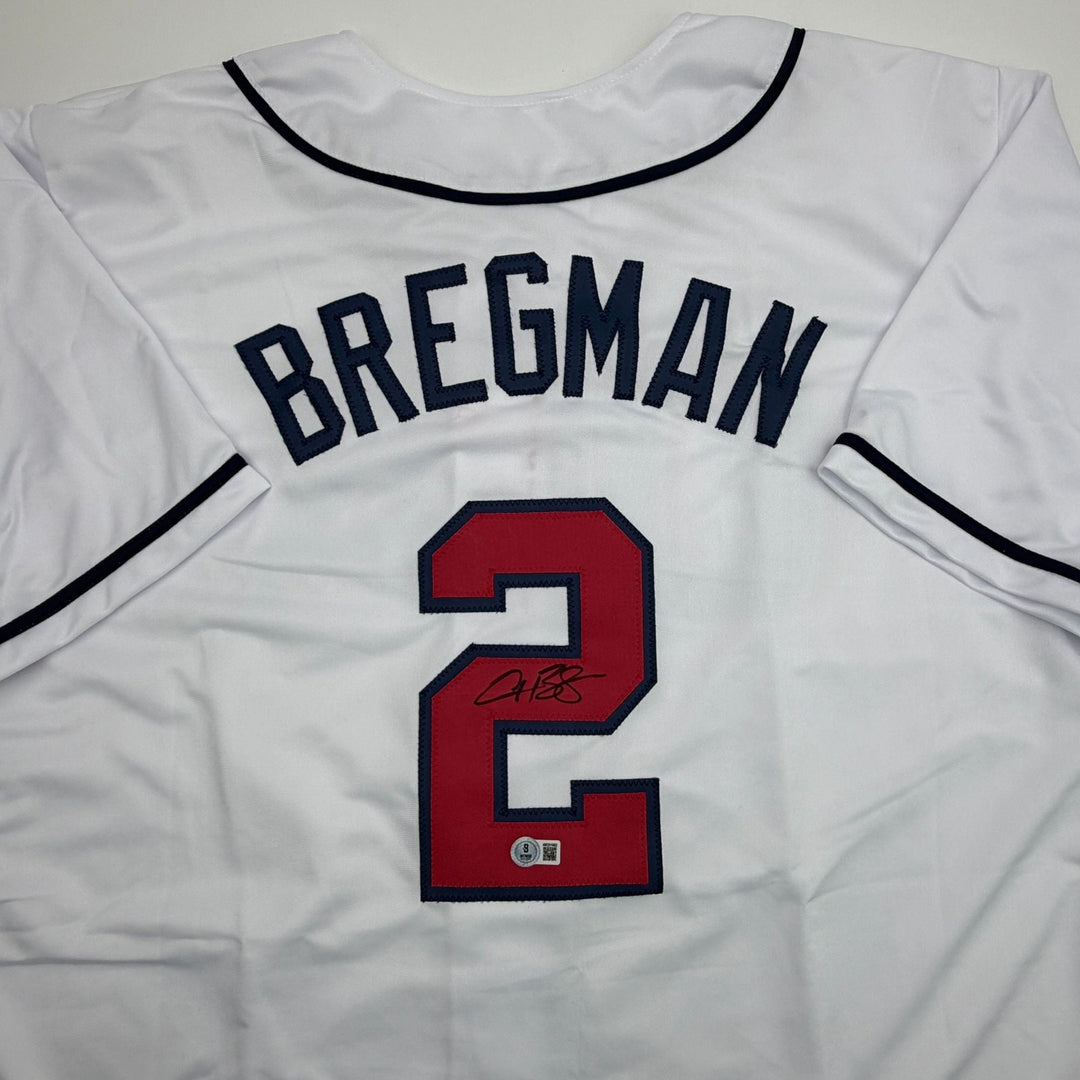Autographed/Signed Alex Bregman United States USA WBC Baseball Jersey BAS COA