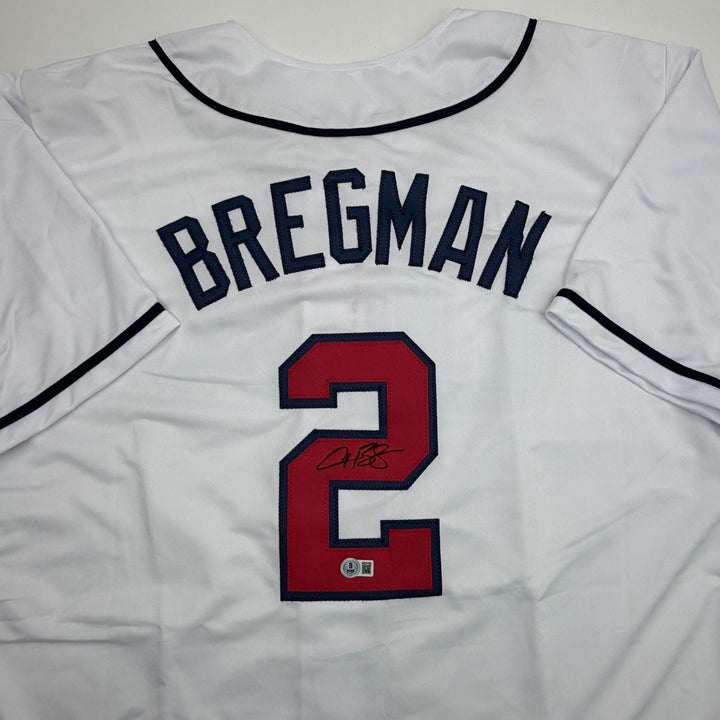 Autographed/Signed Alex Bregman United States USA WBC Baseball Jersey BAS COA