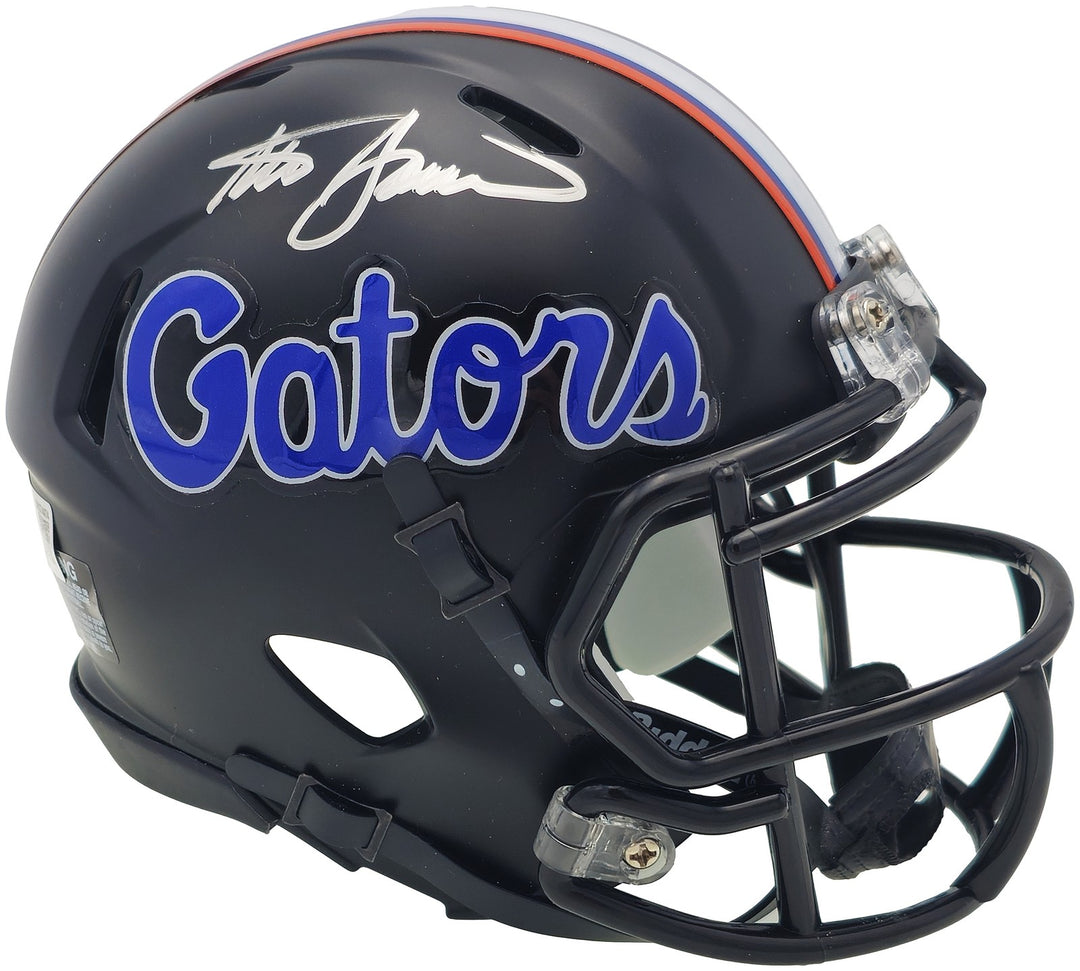 Steve Spurrier Auto Florida Gators Black 2023 Alt Speed Mini Helmet Beckett