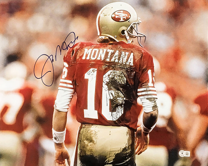 Joe Montana Signed Framed 16x20 Photo San Francisco 49ers Beckett BAS QR