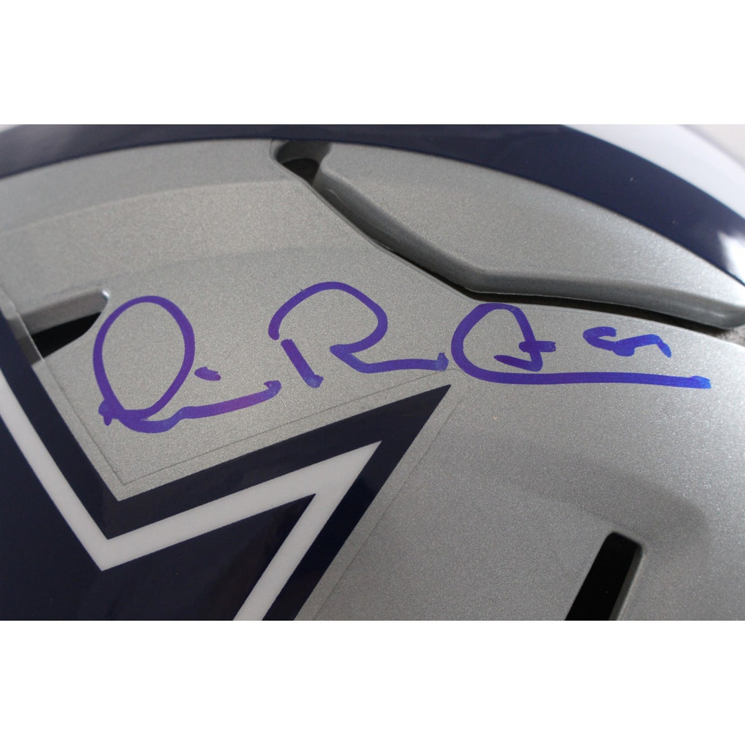 Michael Irvin Autographed Dallas Cowboys SpeedFlex Helmet Beckett Witness 56372