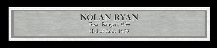 Nolan Ryan Signed Framed 16x20 Photo Rangers Fight vs. Robin Ventura BAS QR
