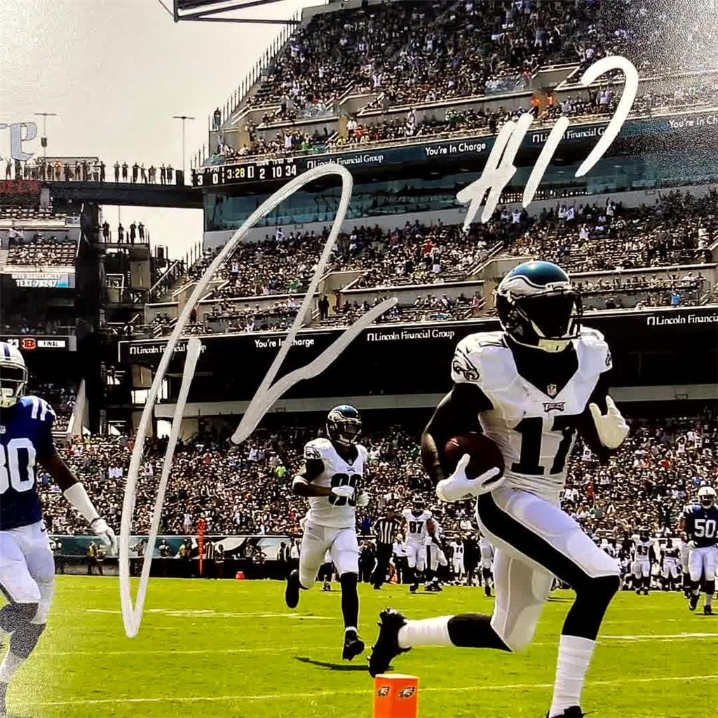 Nelson Agholor signed Philadelphia Eagles 11x14 photo autograph ~ Beckett BAS