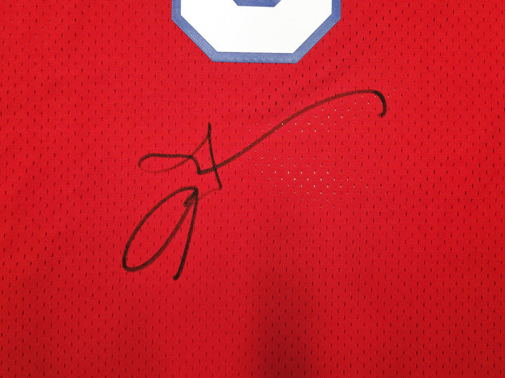 Philadelphia 76ers Allen Iverson Signed Red Mitchell & Ness 2002-03 HWC