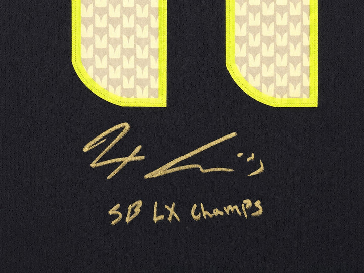 Seattle Seahawks Jaxon Smith-Njigba Signed Blue Nike Elite Jersey Size 48