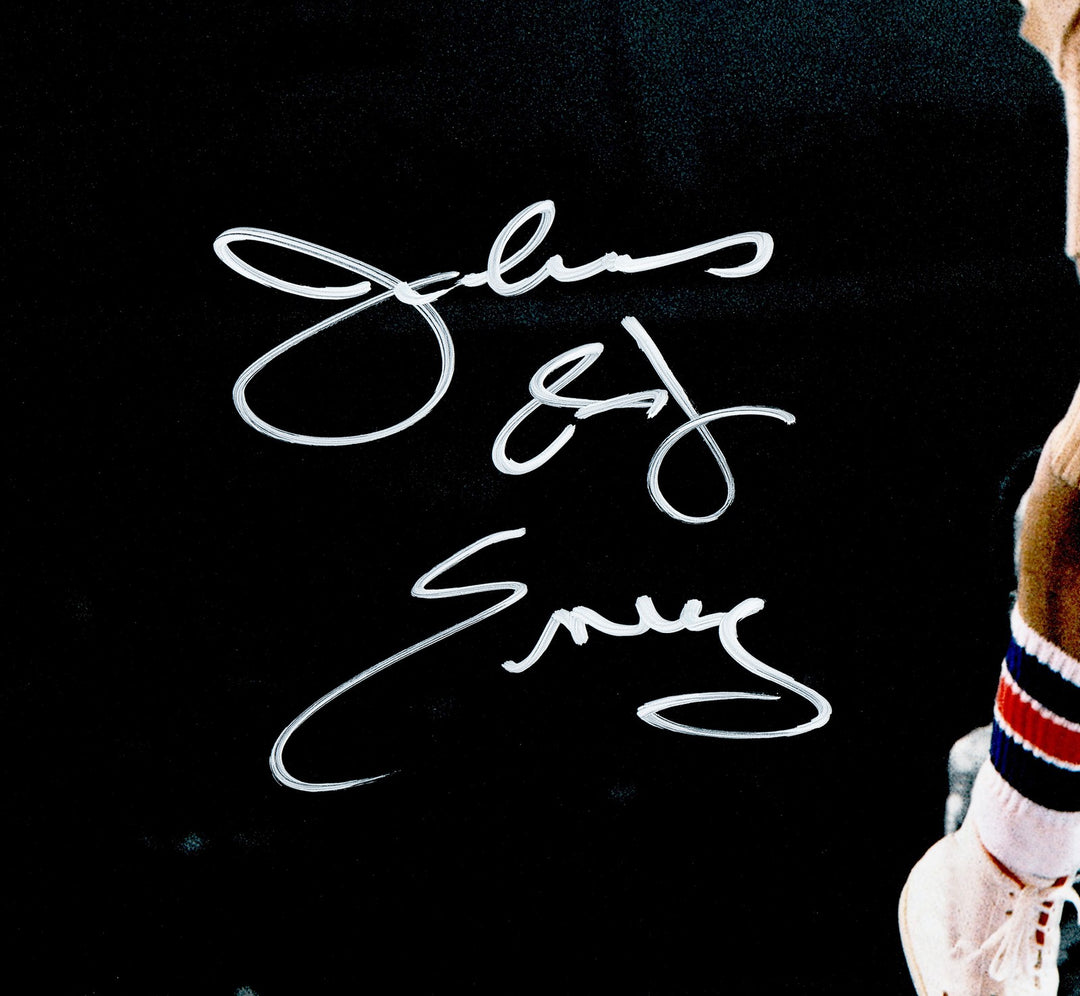 Julius "Dr. J" Erving Signed 16x20 Photo Philadelphia 76ers Beckett BAS Witness