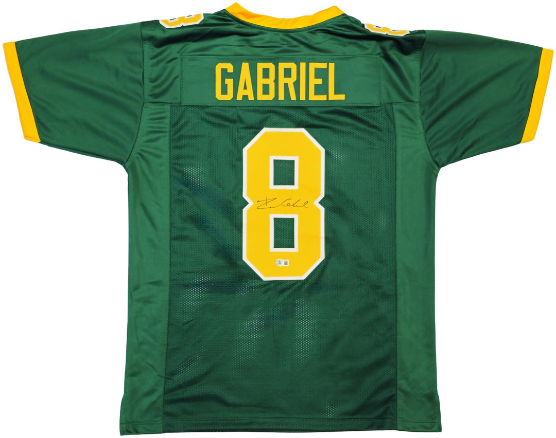 Oregon Ducks Dillon Gabriel Signed Green Jersey Beckett Wit