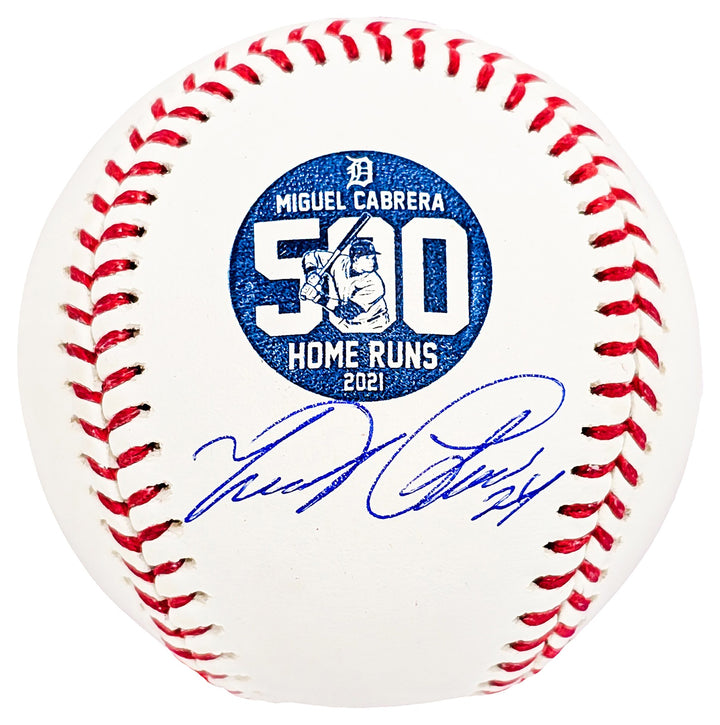 Miguel Cabrera Auto Official MLB 500 Home Run HR Logo Baseball Tigers Beckett