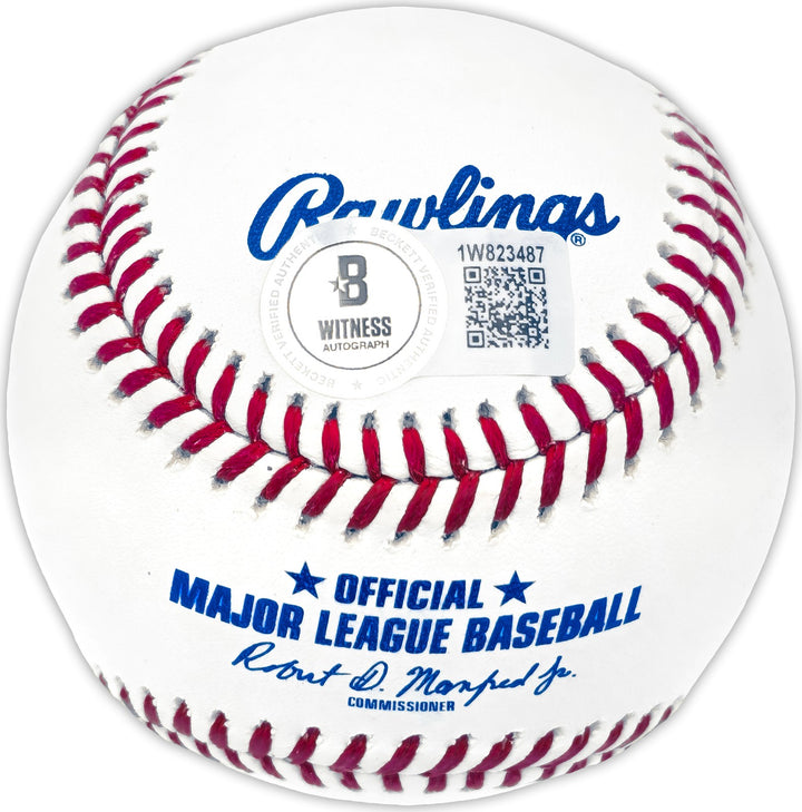 Graham Ashcraft Autographed Signed MLB Baseball Cincinnati Reds Beckett Witness