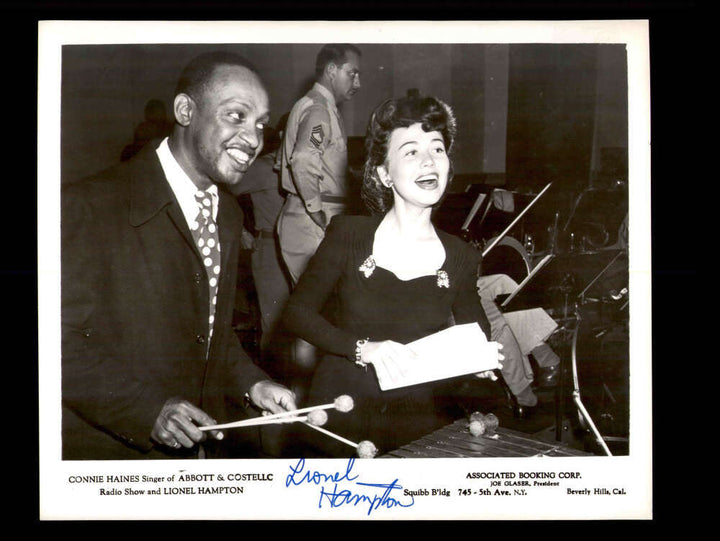 Lionel Hampton JSA Coa Signed 8x10 Photograph Autograph