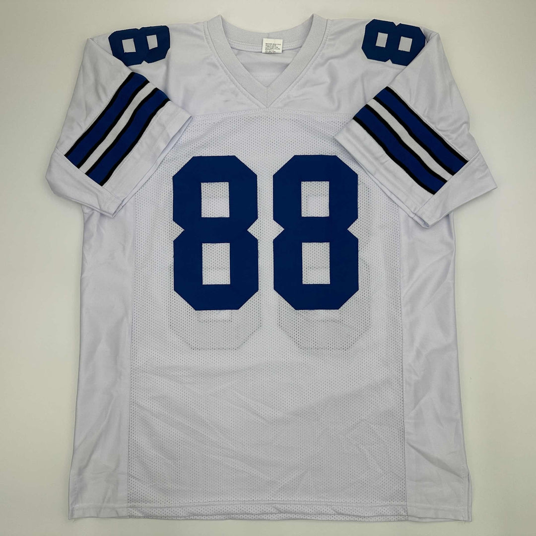 Facsimile Autographed Michael Irvin Dallas White Reprint Jersey Size Men's XL