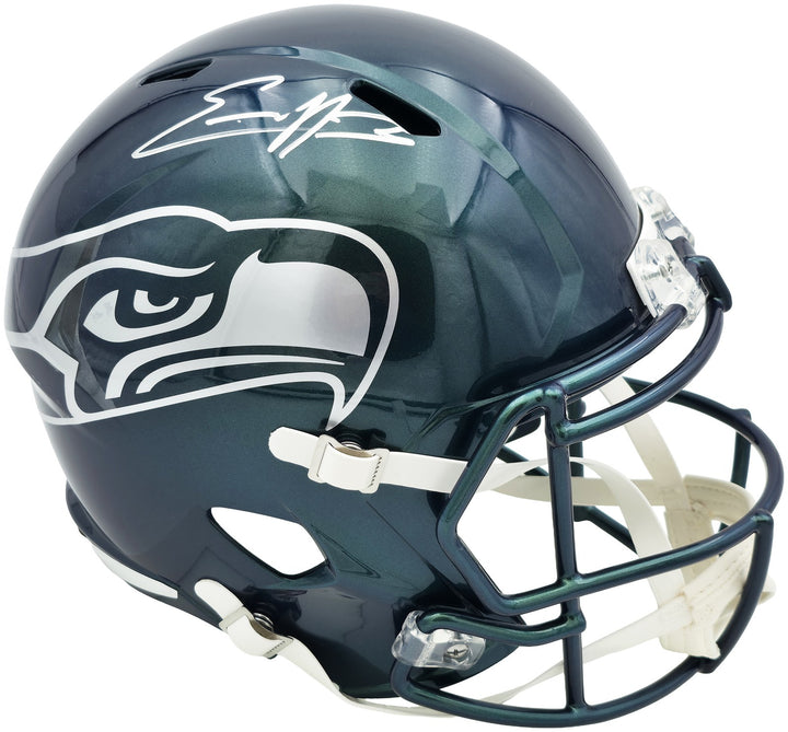 Nick Emmanwori Auto Seahawks Metallic Green Rivalries Full Size Speed Rep Helmet