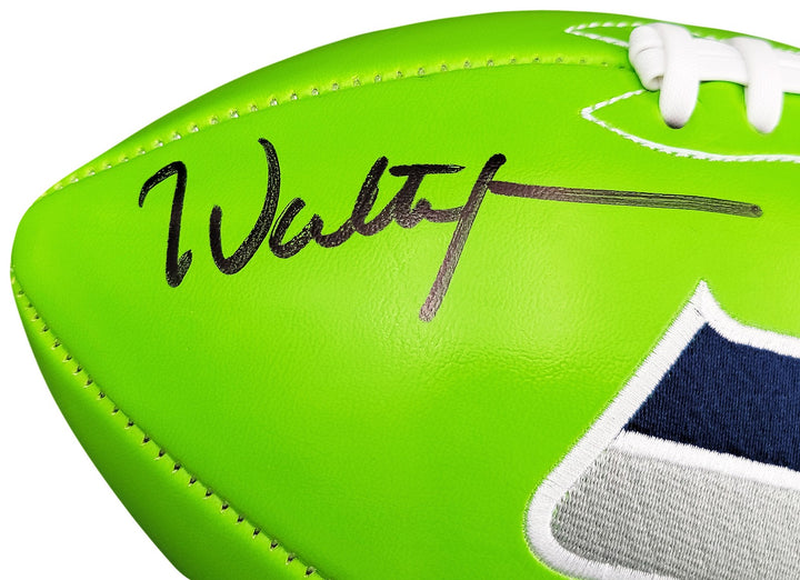 Walter Jones Autographed Signed Seattle Seahawks Green Logo Football MCS Holo