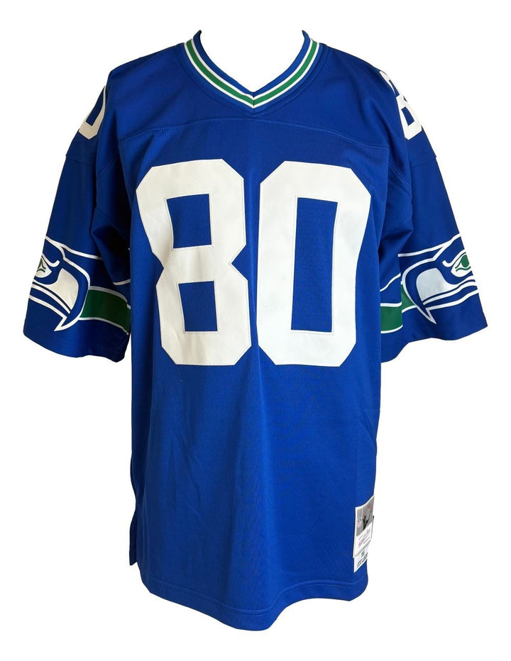 Steve Largent Signed Seattle Seahawks M&N 1985 Legacy Jersey HOF 95 BAS