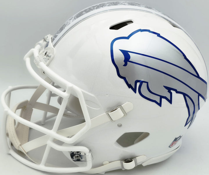 Jim Kelly, Thomas & Reed Auto Bills Rivalries White Full Size Auth Speed Helmet