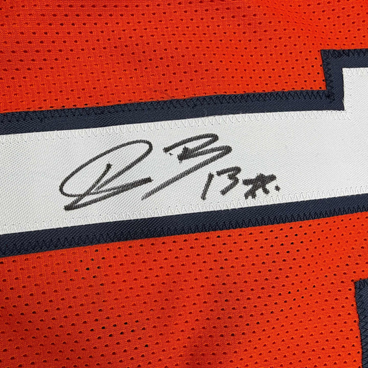 Autographed/Signed Pat Bryant II Denver Orange Pro Cut Jersey JSA COA