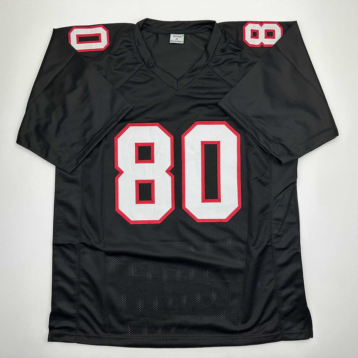 Autographed/Signed Andre Rison Atlanta Black Jersey Beckett BAS COA