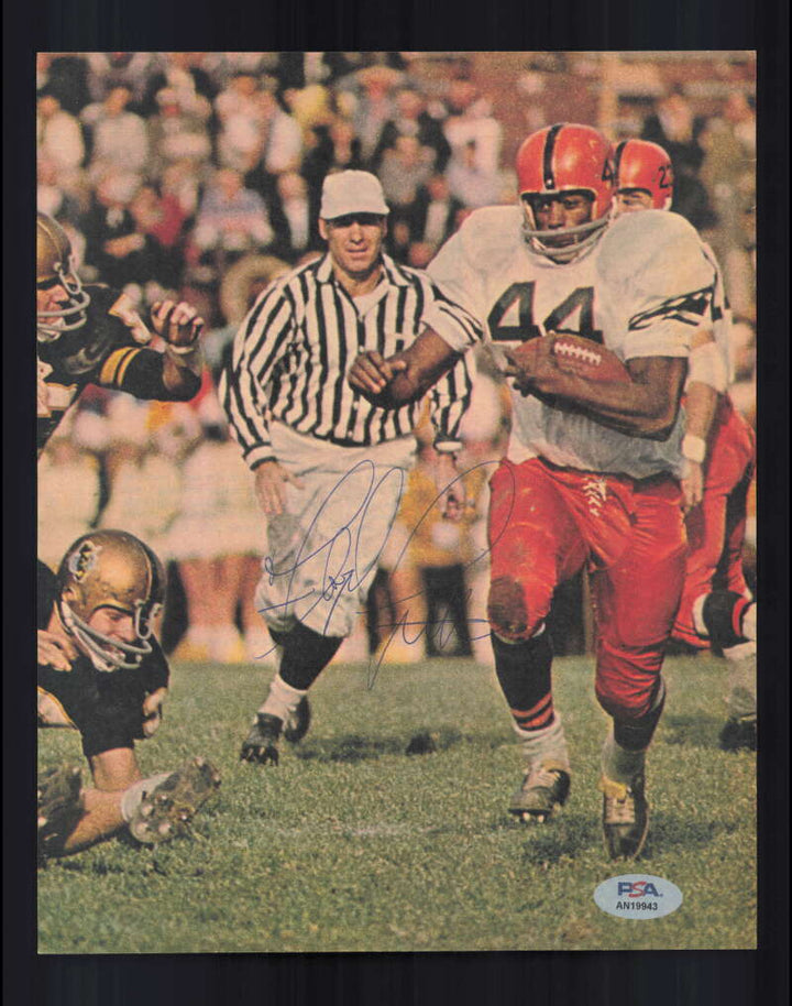 Floyd Little PSA DNA Signed 1960`s Vintage 8x10 Photo Autographed Syracuse