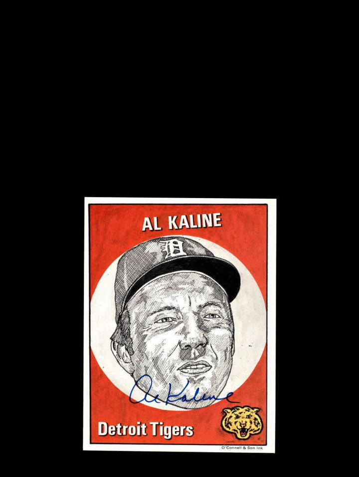 Al Kaline PSA DNA Coa Signed 5x7 1983 O'Connell Son Ink Autograph