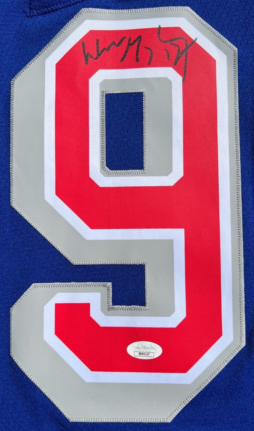 WAYNE GRETZKY SIGNED 1996 NEW YORK RANGERS HOCKEY JERSEY MITCHELL BLUE LINE JSA