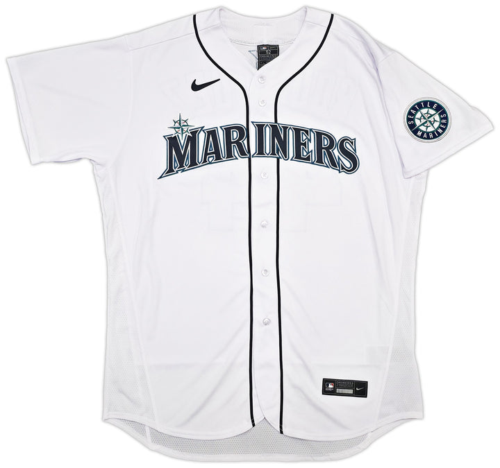 Mariners Julio Rodriguez Auto White Nike Authentic Collection Jersey 52 Beckett