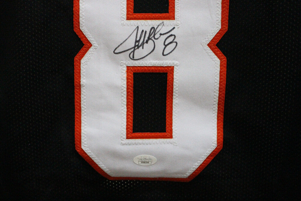 Jeff Blake Autographed/Signed Pro Style Black XL Jersey Beckett 35988