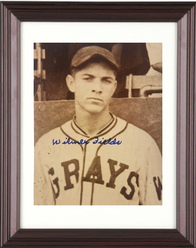 Wilmer Fields signed Homestead Grays 8x10 Photo Framed- COA/CSA Show Ticket