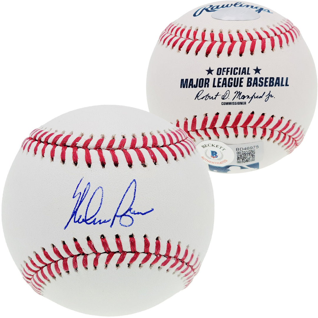 Nolan Ryan Signed Official MLB Baseball Texas Rangers Beckett BAS