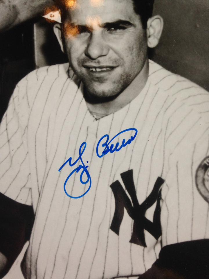 Yogi Berra Bill Dickey #8 Yankees Catchers signed 8x10 photo framed Hof Auto JSA