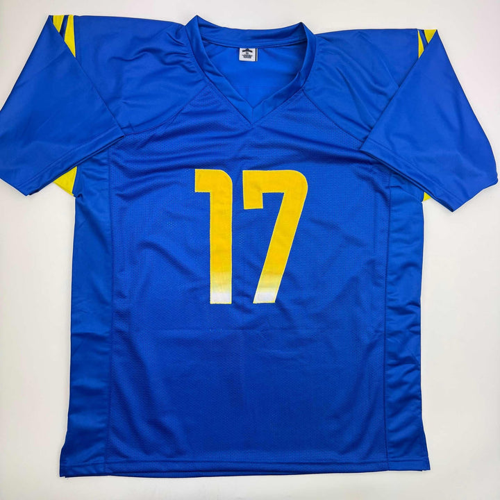 Autographed/Signed Davante Admas Los Angeles LA Blue Jersey Beckett BAS COA