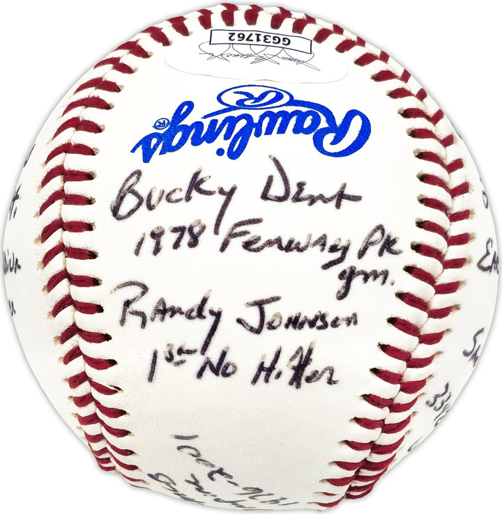 Al Clark Signed Official League Baseball Umpire Statball 11 Stats JSA #GG31762
