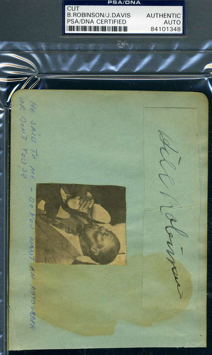 Bill Robinson Joan Davis Signed Psa Dna Coa Album Page Autograph Authentic