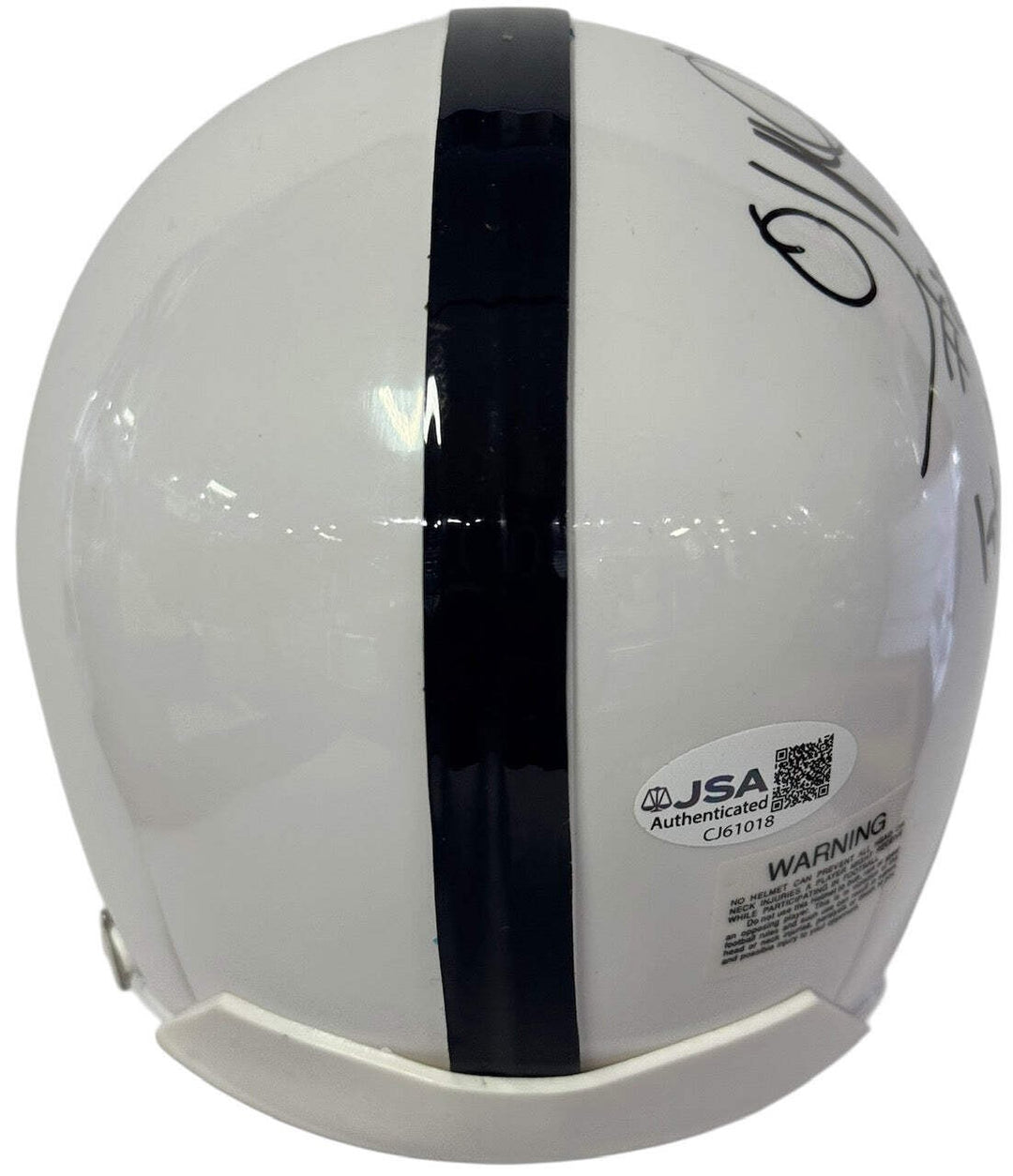 OJ McDuffie Autographed Penn State University Mini Helmet (JSA)